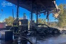 Удар по АЗС у Голосіївському районі: з'явилися фото з місця влучання
