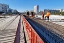 На шляхопроводі біля метро «Чернігівська» забетоновано лівий прогін (відео)
