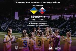 Поєдинок Україна – Словаччина відбудеться 13 жовтня
