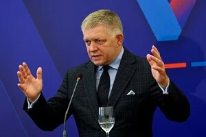 Роберт Фіцо під час пресконференції у Братиславському замку, Словаччина, 10 вересня 2026 року