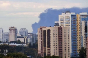 Над російською Самарою здійнявся чорний дим