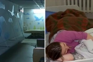 Альона, мама хлопчика, який народився під час масованої комбінованої атаки на Київ