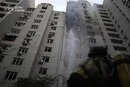 Атака на Київ: у Печерському районі дрон влучив у багатоповерхівку (відео)