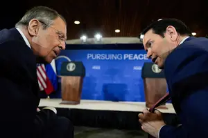 Остання зустріч державного секретаря США Марко Рубіо (праворуч) та міністра закордонних справ Росії Сергія Лаврова відбулася в середу, 23 вересня 2026 року
