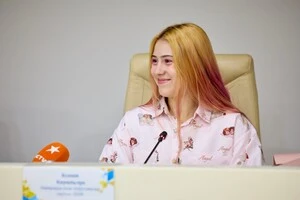 Ксенія Кирильчук на нагородженні НОК