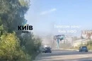 У Вишневому дрон влучив у дорогу, якою їхали авто (відео)