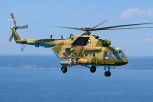 Військовий вертоліт російських збройних сил