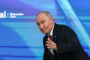 Очільник Росії Володимир Путін під час виступу на «Валдаї», 1 жовтня 2026 року