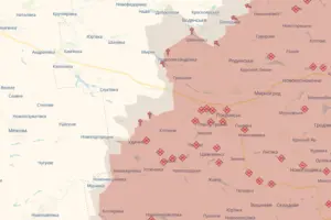 Карта бойових дій на Покровському напрямку