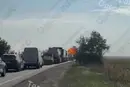 Момент удару російського дрона по колоні автівок на Одещині потрапив на відео