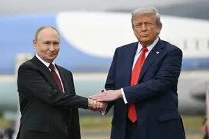 Российский диктатор Путин и президент США Трамп