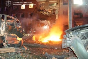 Наслідки російського удару по Запоріжжю