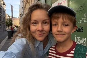 Олена Шоптенко з сином Олексієм 