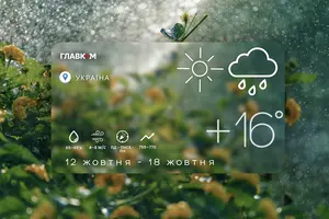У понеділок атмосферні фронти принесуть опади насамперед у західні, північні та центральні області