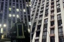Вирва, згорілі авто та забиті вікна. Який вигляд зараз має будинок у Києві після атаки РФ 