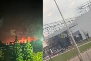 За повідомленнями місцевих жителів, під час атаки було чути десятки вибухів