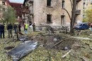 У Печерському районі столиці уламки дрона пошкодили п’ятиповерхівку, є постраждалі (фото)