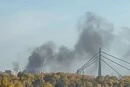 Падіння БпЛА в Деснянському районі: поблизу Північного мосту горять гаражі