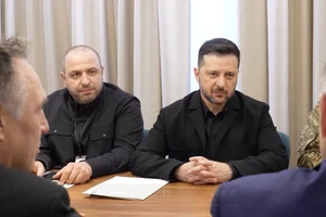 Зеленський під час зустрічі з міністром оборони Норвегії Туре Сандвіком та керівництвом компанії Kongsberg