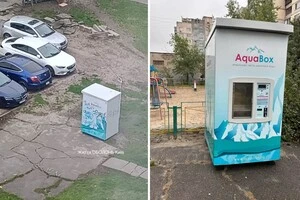 Водомати у дворах на столичній Оболоні