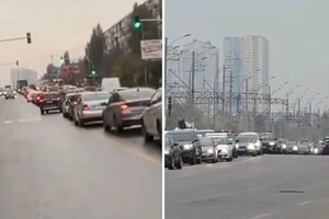 Лівий берег Києва зранку 27 жовтня стоїть у заторах