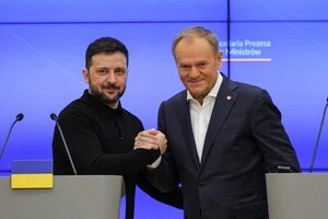 Володимир Зеленський і Дональд Туск під час спільної зустрічі