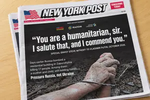 Реклама в New York Post із цитатою Стіва Віткоффа та закликом посилити тиск на Росію