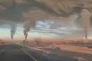 Небо над Самарською областю почорніло від стовпів диму після атаки на російський НПЗ (відео)