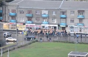 В Харькове произошла жестокая драка футбольных фанатов