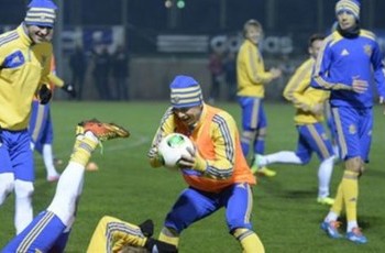 Сборная Украины начала подготовку к ответному матчу против Франции
