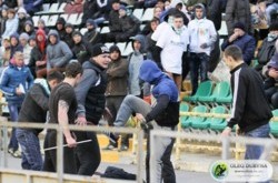 Фанаты «Металлиста» избили болельщиков «Ворсклы»