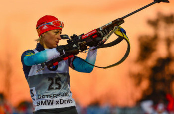 Валя Семеренко вторая в гонке преследования
