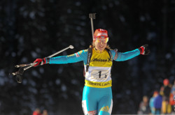 Биатлон. Меркушина - чемпионка Европы