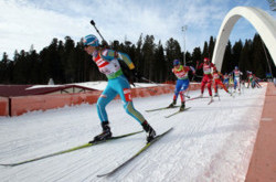 Биатлон - женский спринт. Валентина Семеренко - в десятке сильнейших