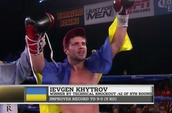 Украинец Хитров одержал десятую победу подряд на профессиональном ринге