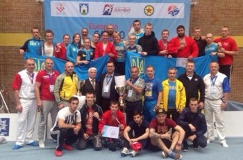 Украинские самбисты завоевали 19 медалей на чемпионате Европы в Загребе