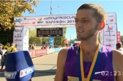 Олефиренко и  Котовская победители Белоцерковского марафона