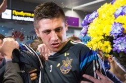 Болельщики встретили сборную Украины в Борисполе