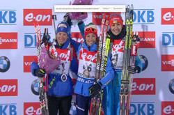 Женская сборная Украины выиграла бронзу в эстафете на этапе кубка мира