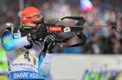 Пидручный во время индивидуальной гонки упал перед финишем, сломав палку и ободрав лицо