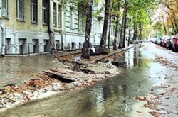 В Киеве затопило дома депутатов