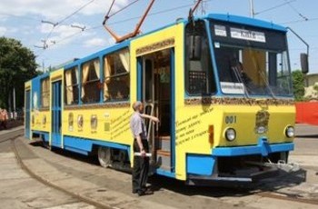 Весёлый трамвай курсирует улицами Киева