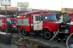 Обгоревшая станция метро Осокорки (Видео)