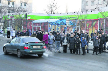 Транспортный коллапс в киевском регионе