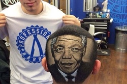 Креативный парикмахер создает портреты знаменитостей на головах своих клиентов