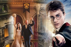 Английская пара сыграла свадьбу в стиле романов о Гарри Поттере