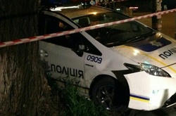 На проспекті Лобановського поліцейський автомобіль потрапив у ДТП