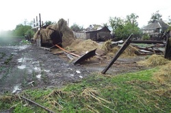 На Луганщині негода зруйнувала житлові будинки