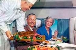 20 фотографий о том, чем кормили в самолетах полвека назад