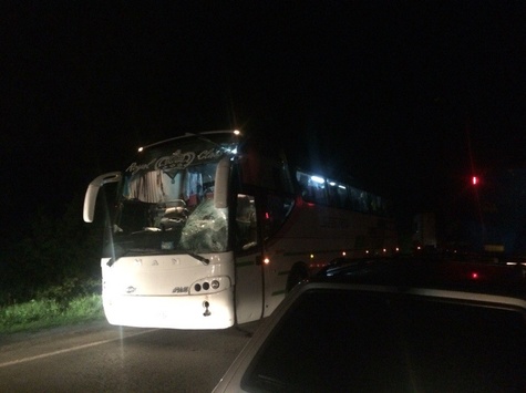 На Львівщині рейсовий автобус насмерть збив людину в камуфляжі